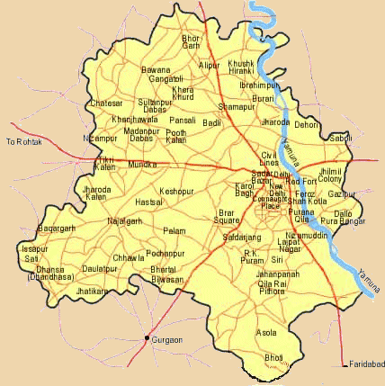 Map Of Delhi City. City Map of Delhi,tourist